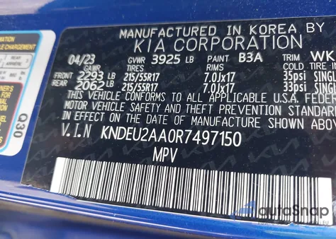 2024 Kia Seltos S из США, поврежденный, VIN KNDEU2AA0R7497150